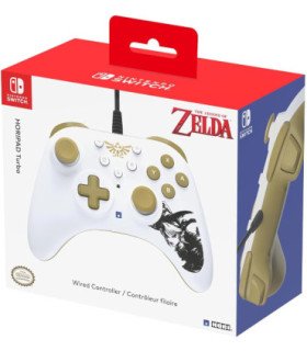 HORIPAD TURBO WIRED CONTROLLER THE LEGEND OF ZELDA WHITE/GOLD(BLANCO/DORADO) (SWITCH/OLED)
