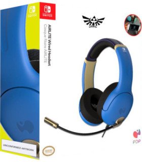 PDP AIRLITE WIRED HEADSET ZELDA HYRULE BLUE (AZUL)