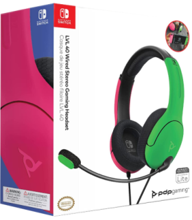 PDP LVL 40 WIRED STEREO GAMING HEADSET  PINK/GREEN (ROSA/VERDE)