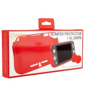 FR-TEC BUMPER PROTECTOR + 2 XL GRIPS ROJO (LITE)