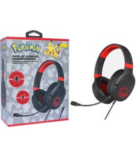 OTL PRO G1 GAMING HEADPHONES POKEMON POKEBALL BLACK/RED (NEGRO/ROJO) (CONSOLAS/TABLET/MOVIL/PC)