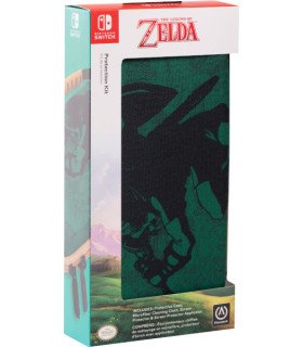 POWER A PROTECTION KIT VERDE THE LEGEND OF ZELDA (FUNDA/GAMUZA/PROTECTOR)