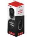 TRUST WIRELESS MOUSE  MOUSE PAD  PRIMO - BLACK (SENSOR OPTICO DE 1.000 - 1.600 PPP REALES)