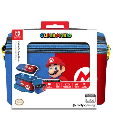 PDP PULL-N-GO CASE SUPER MARIO (MARIO AZUL Y ROJO) (LITE)