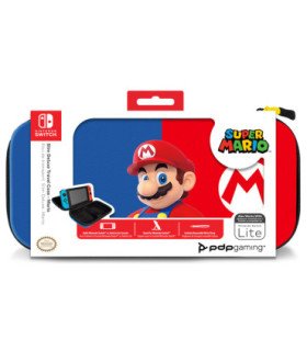 PDP SLIM DELUXE TRAVEL CASE SUPER MARIO (AZUL/ROJO) (LITE)