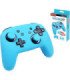 SUBSONIC CUSTOM KIT POUR PRO CONTROLLER (2 FUNDAS SILICONA + 2 GRIPS) AZUL
