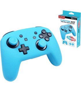 SUBSONIC CUSTOM KIT POUR PRO CONTROLLER (2 FUNDAS SILICONA + 2 GRIPS) AZUL