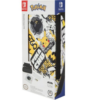 POWER A STEALTH CASE KIT POKEMON GRAFFITI (FUNDA/GAMUZA/PROTECTOR) LITE