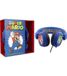 OTL TWEEN FOLDING HEADPHONE SUPER MARIO BLUE (AZUL) (SWITCH/MOVIL/TABLET/PC)