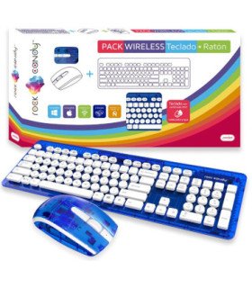 PDP ROCK CANDY WIRELESS TECLADO + RATON BLUE (AZUL) (WINDOWS / MAC OS)