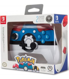 POWER A ENHANCED WIRELESS CONTROLLER POKEMON GREAT BALL BLUE (AZUL)