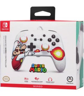 POWER A ENHANCED WIRED CONTROLLER MARIO FIREFALL