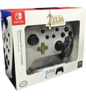 POWER A ENHANCED WIRED CONTROLLER ZELDA LINK (BLANCO)