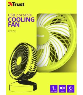 TRUST VENTILADOR COOLING FAN USB PORTABLE (YELLOW)
