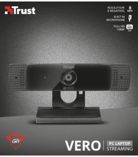 TRUST VERO FULL HD 1080P 8 MEGAPIXEL WEBCAMS GTX 1160 BLACK