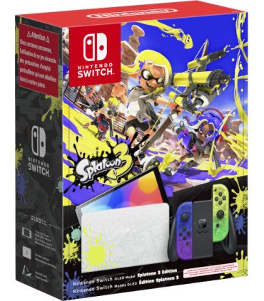 AZUL NEON/AMARILLO NEON (BLUE/YELLOW) VERSION OLED SPLATOON 3 EDICION LIMITADA (IMP)
