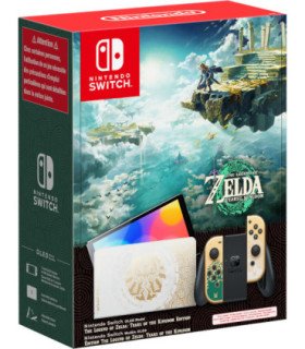 GOLD (DORADO) VERSION OLED THE LEGEND OF ZELDA: TEARS OF THE KINGDOM ED. LIMITADA (IMP)