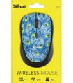 TRUST YVI WIRELESS COMPACT MOUSE PEACOCK (SENSOR OPTICO DE 800 - 1.600 PPP REALES)