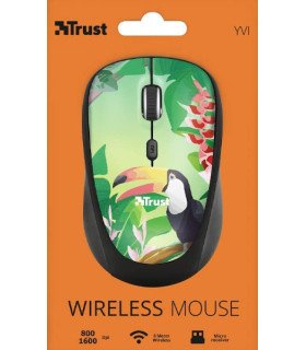 TRUST YVI WIRELESS COMPACT MOUSE TOUCAN (SENSOR OPTICO DE 800 - 1.600 PPP REALES)