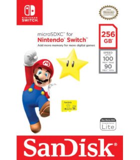 TARJETA DE MEMORIA SANDISK 256 GB MICROSDXC ESTRELLA (OFICIAL) (SWITCH/LITE)