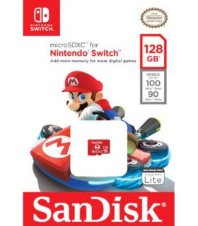 TARJETA DE MEMORIA SANDISK 128 GB MICROSDXC MARIO KART (TOAD) (OFICIAL) (SWITCH/LITE)