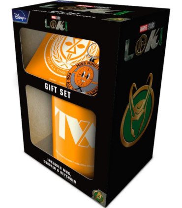 CAJA REGALO MARVEL LOKI (INCLUYE: MUG/COASTER & KEYCHAIN)