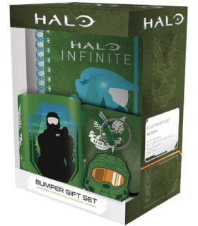 MEGACAJA REGALO HALO INFINITE(INCLUYE:LIBRO NOTAS/MUG/COASTER & KEYCHAIN)