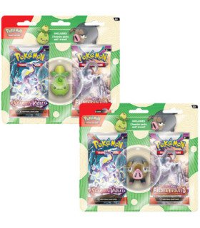 POKEMON TRADING CARD 2 BOOSTER PACKS & 1 ERASER BLISTER (ENG)