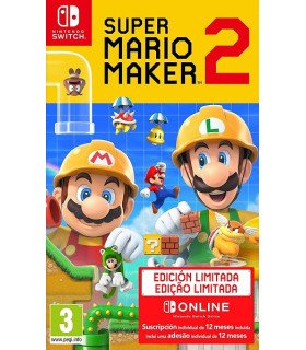 SUPER MARIO MAKER 2 + 12 MESES NSO (NINTENDO SWITCH ONLINE)