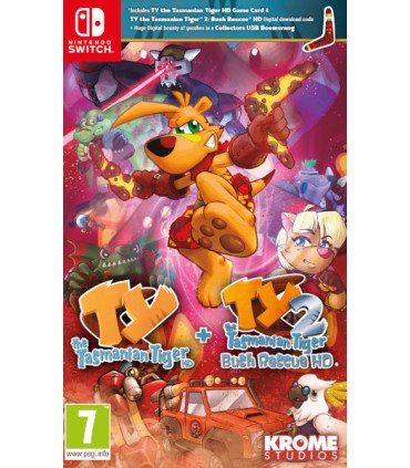 TY THE TASMANIAN TIGER HD + TY THE TASMANIAN TIGER 2: BUSH RESCUE HD (2&1)