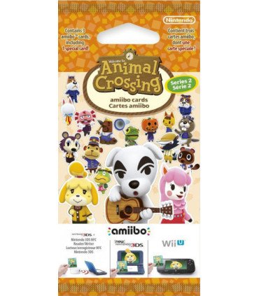 PACK 3 TARJETAS AMiiBO ANIMAL CROSSING (SERIE 2) (IMP)