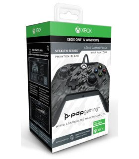 PDP WIRED CONTROLLER CAMUFLAJE PHANTOM BLACK (XBOX ONE & WINDOWS) OFICIAL