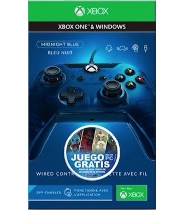 PDP WIRED CONTROLLER MIDNIGHT BLUE (XBOXONE/PC) + JUEGO DE REGALO PARA PC