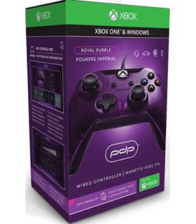 PDP WIRED CONTROLLER ROYAL PURPLE  (XBOX ONE & WINDOWS) OFICIAL