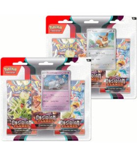 POKEMON TRADING CARD GAME THREE-BOOSTER BLISTER SCARLET & VIOLET:OBSIDIAN FLAMES (ENG)
