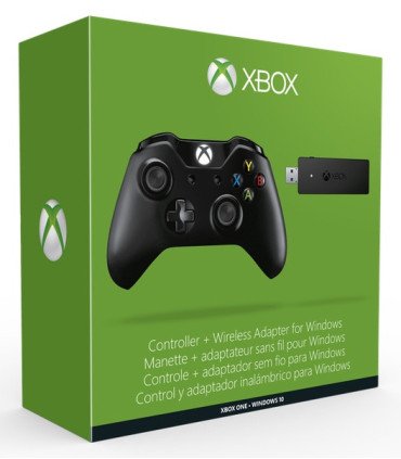 WIRELESS CONTROLLER BLACK + WIRELESS ADAPTER FOR WINDOWS