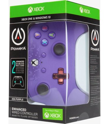 POWER A ENHANCED WIRED CONTROLLER ZEN PURPLE (MORADO) XBONE ONE/WINDOWS 10
