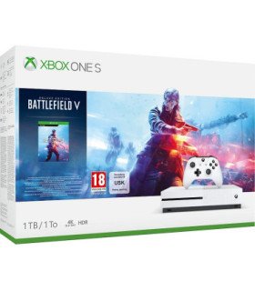 1 TB/TO XB ONE S BLANCA + BATTLEFIELD V DELUXE EDITION