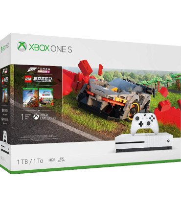 1 TB/TO XB ONE S BLANCA + FORZA HORIZON 4 + LEGO SPEED CHAMPIONS